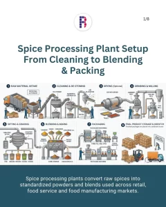 Spice Processing Plant Setup: From Cleaning to Blending & Packing