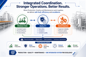 Interdepartmental Coordination in Food Factories: Production, Quality and Maintenance as an Integrated System