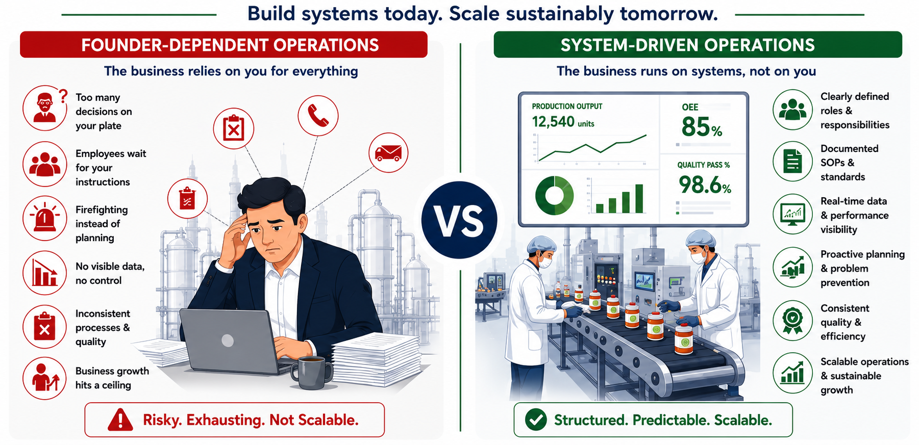 Transitioning from Founder-Dependent Operations to System-Driven Food Manufacturing