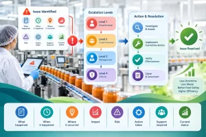 Escalation Systems in Food Manufacturing Solving Issues Before They Become Losses