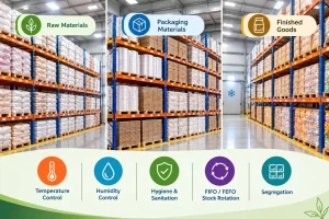 Storage Conditions for Raw Materials, Packaging Material and Finished Goods